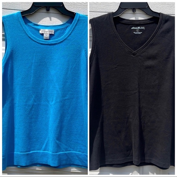 Set of 2 Sweater Vests - Eddie Bauer and Christopher & Banks - Picture 1 of 5